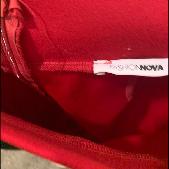 Red High-Waisted Flares - Picture 8 of 9